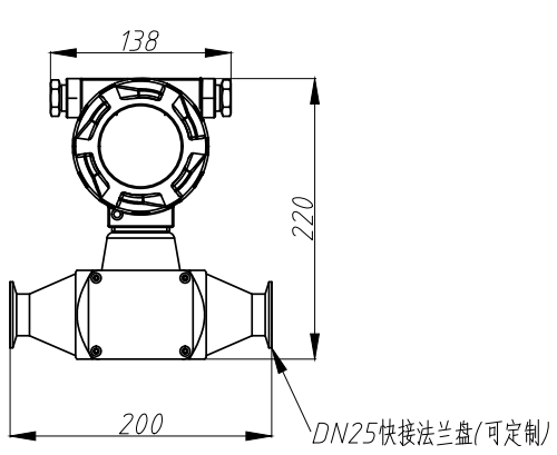 管段式 · 快接 外形图